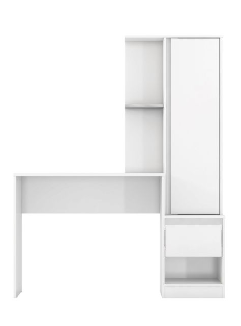 Escritorio Morada 1 Puerta 1 Cajón Blanco-0