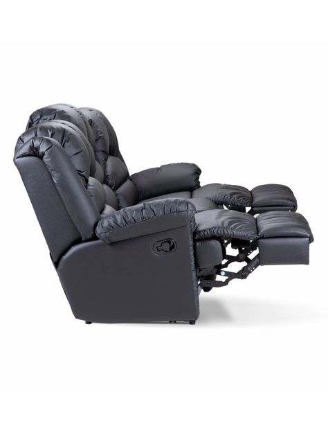 Sofá Reclinable Jarrie 3C Negro-3