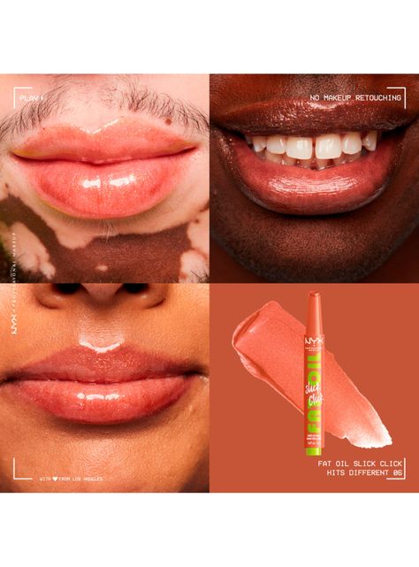 Brillo Labial Nyx Fat Oil Slick Click Hits Different 2 g-3