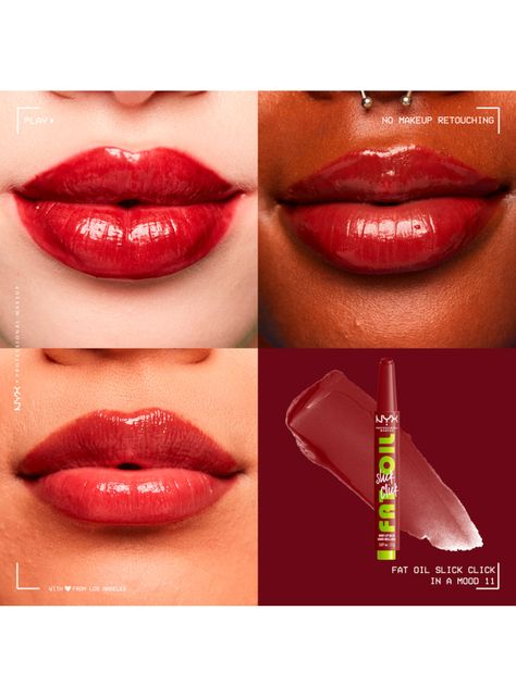 Brillo Labial Nyx Fat Oil Slick Click In A Mood 2 g-3