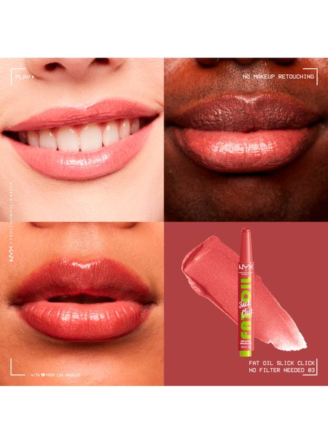 Brillo Labial Nyx Fat Oil Slick Click No Filter Needed 2 g-3