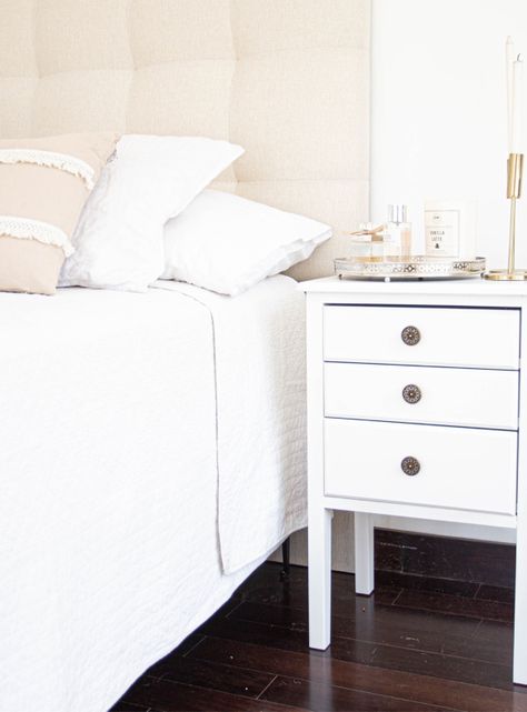 Cama Europea Máximo Cobre Súper King + Respaldo Design Crudo + Velador Roma-4