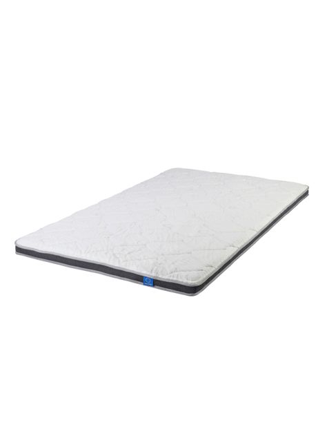 Topper Enrollado Salus 1.5 Plaza Box + Almohada Salus-2