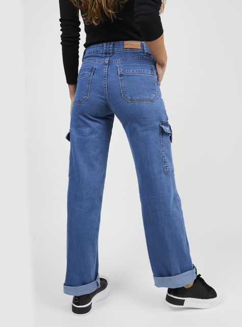 Jeans Juana Tipo Cargo-1
