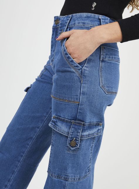 Jeans Juana Tipo Cargo-2