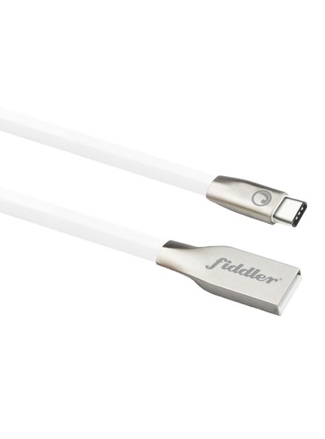 Cable Plano Type C 2.0A Blanco-1