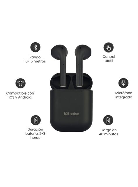 Audífonos Bluetooth Inalámbrico RM12 Negro-3