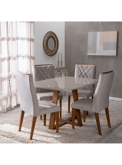 Juego de Comedor Bennet + 4 Sillas Megan-4