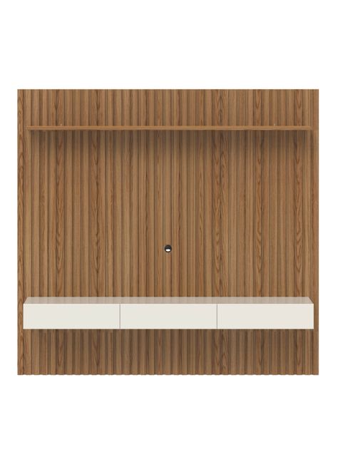 Panel TV Aspen 75" Castaño Off White-0