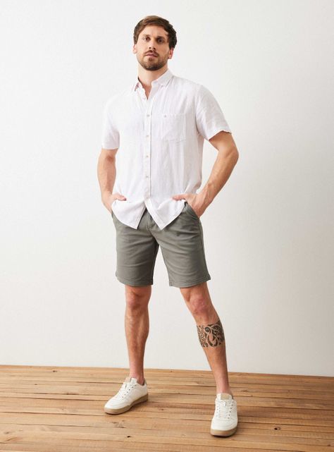 Bermuda Liso Casual Classic-4