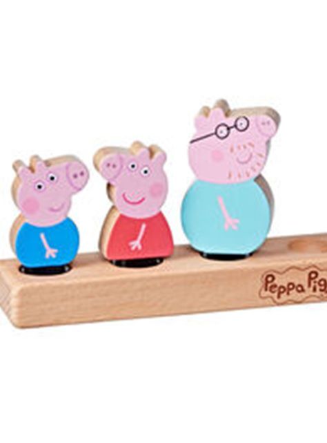 Figuras de Madera Peppa y Su Familia Exclusivo Paris-1
