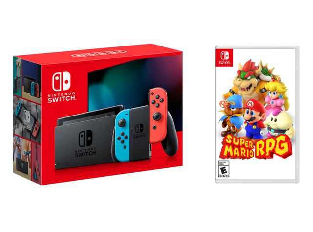 Consola Nintendo Switch Neon + Juego Mario RPG-0