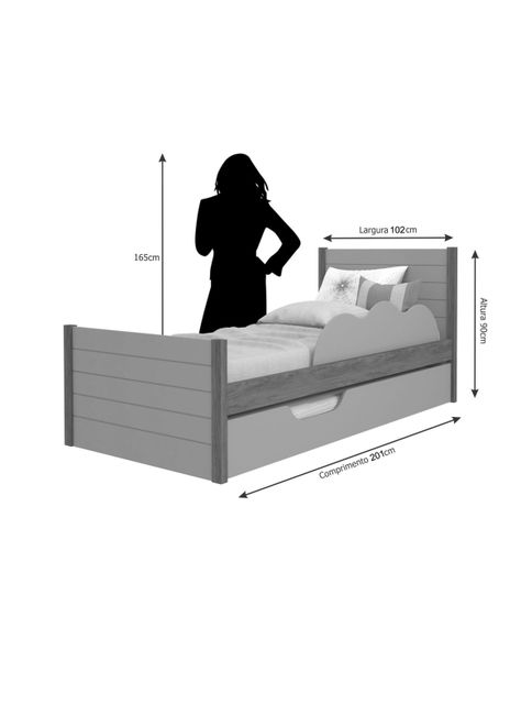 Cama Funcional Elza 1 Plaza-2