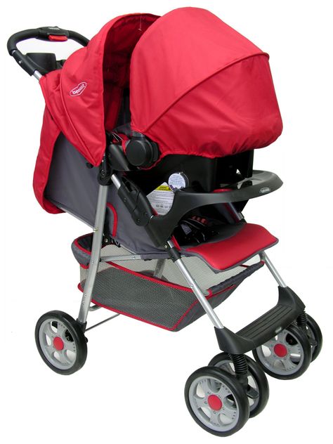 Coche Travel System Lisboa Rojo Bebesit-4