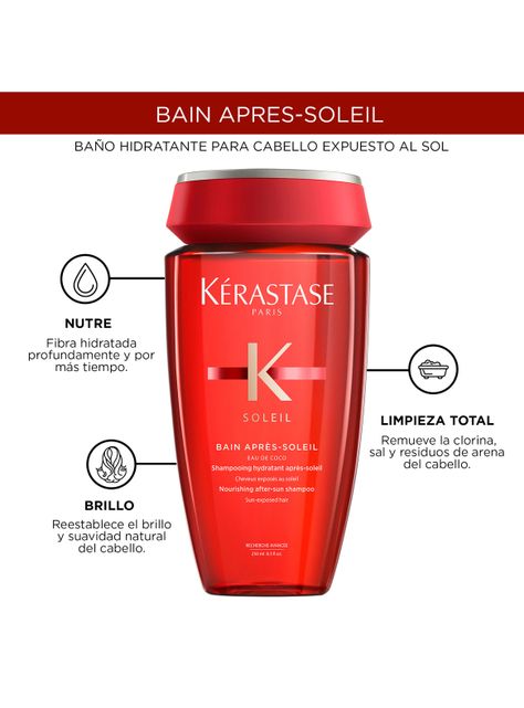 Shampoo Kérastase Hidratación con Filtro UV Bain Après-Soleil Soleil 250 ml-3