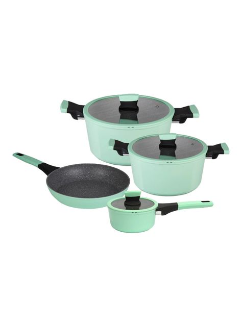 Batería de Cocina 7 Piezas Soho Menta-0