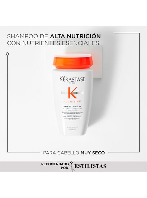 Set Cabello Seco Nutritive Shampoo 80ml + Acondicionador 75ml + Crema 50ml Kérastase-3