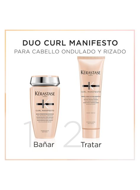 Set Hidratante Cabello Rizado Curl Manifesto Shampoo 250ml + Acondicionador 250ml-1