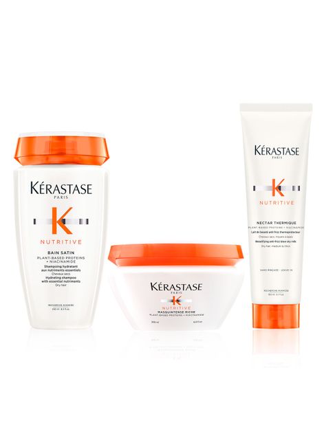 Set Cabello Seco Nutritive Shampoo 250ml + Máscara 200ml + Crema Termoprotectora 150ml-0