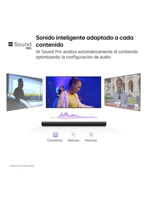 Soundbar S70TY 400W 3.1.1 Canales-7