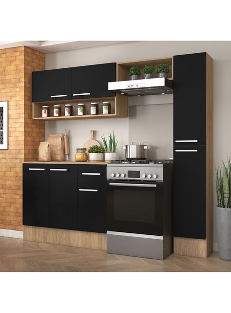 Kit Cocina Madri Simple Negro-5