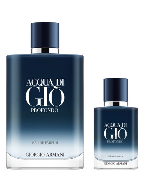 Set Perfume Acqua Di Giò Profondo EDP Hombre 200ml + 30ml Giorgio Armani-0