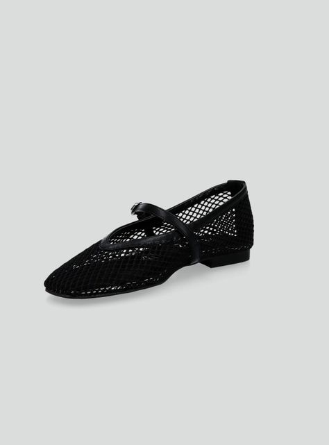 Ballerina Tendencia Malla con Hebilla Mujer-2