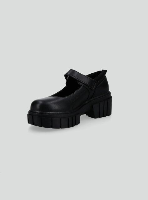 Zapato Escolar Hebilla Plataforma Niña-1