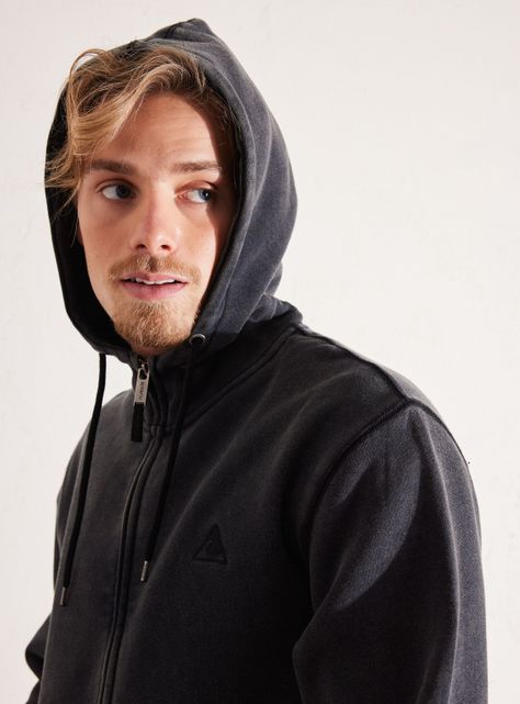 Polerón Hoody Full Zipper Acid Wash-2