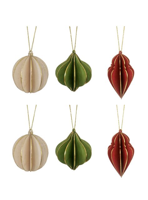 Set 6 Adornos Navidad Madera Forest-0