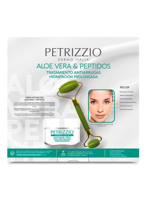 Set Antiage Pro Aloe Vera día + roller facial-2