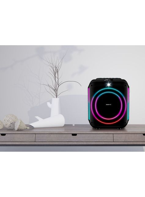 Parlante Bluetooth Karaoke 60W MGSCRATCH Negro-2
