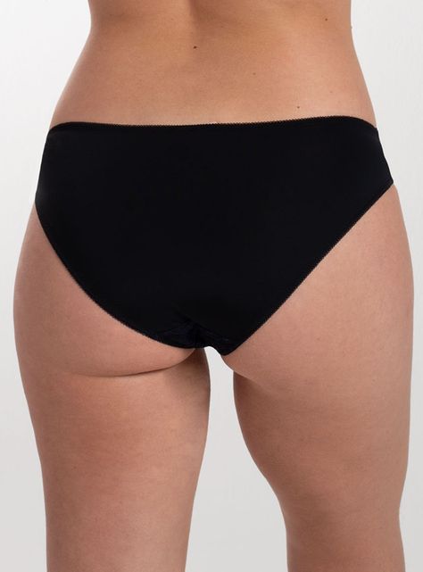 Bikini Microfibra Encaje Parte Liso-1