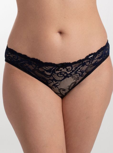Bikini Microfibra Encaje Parte Liso-0