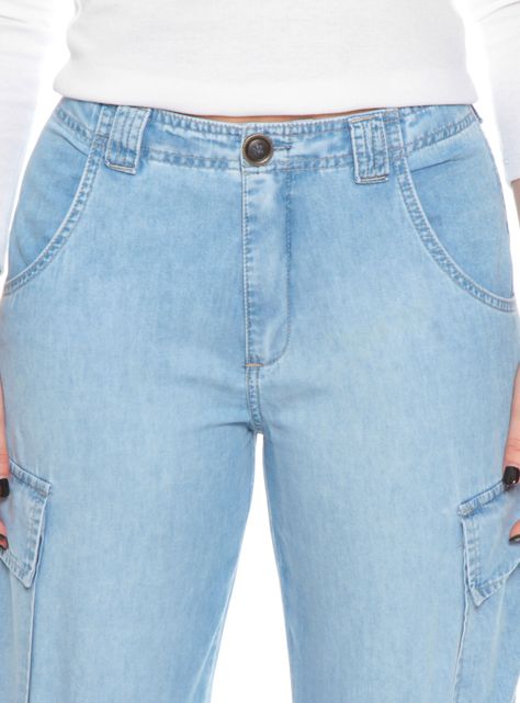 Jeans Recto Cargo Tiro Alto-2