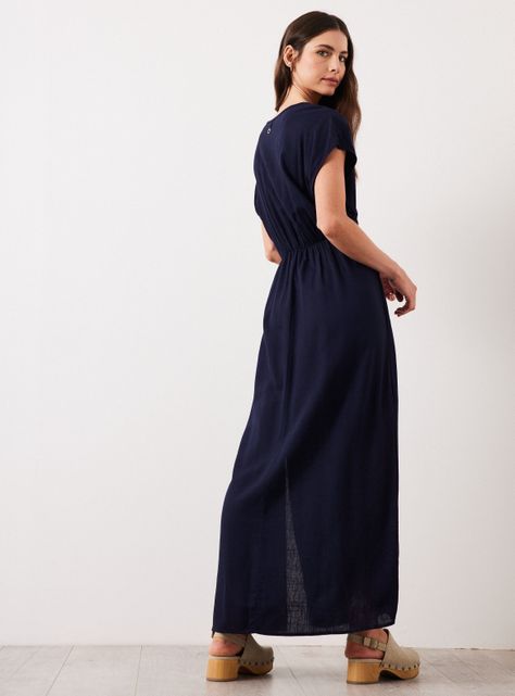 Vestido Lardo de Lino con Detalle en Cinturón-5