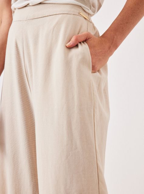 Pantalón de Lino Wide Leg-2