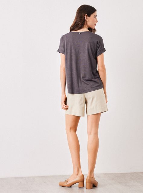 Polera con Brillos y Cuello Cruzado-5