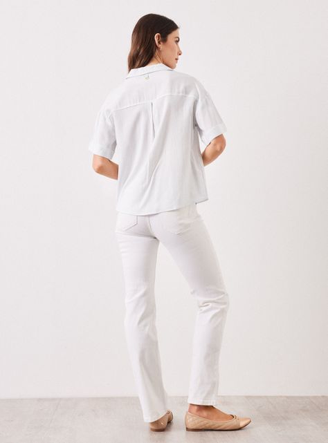 Blusa de Lino Rayada-5