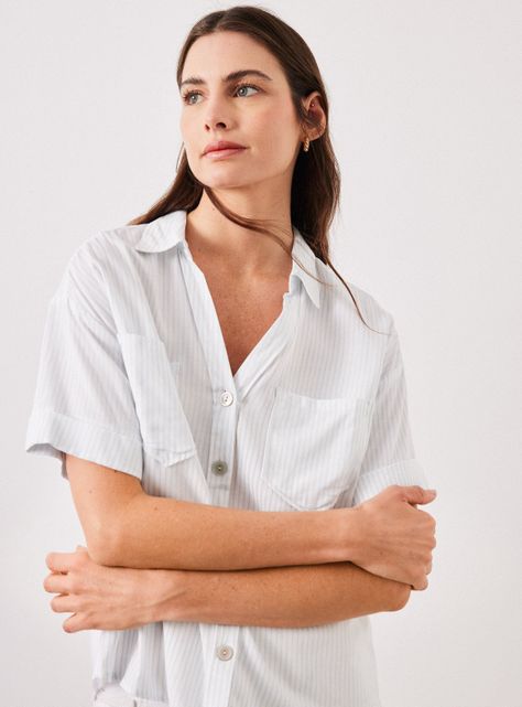 Blusa de Lino Rayada-2