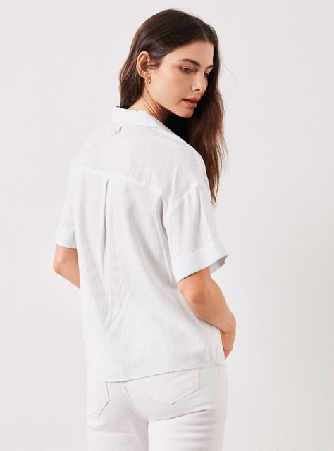Blusa de Lino Rayada-1