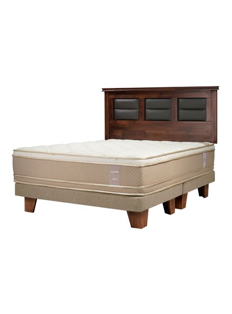 Cama Europea Cotton Organic King Respaldo Villarreal-0