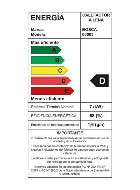 Estufa a Leña Bosca Eco 350-5
