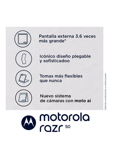 Smartphone Moto Rarz 50 512GB 6.9" Gris Liberado-4