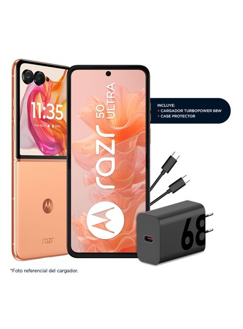 Smartphone Razr 50 Ultra 512GB 6.9" Peach Fuzz Liberado-3