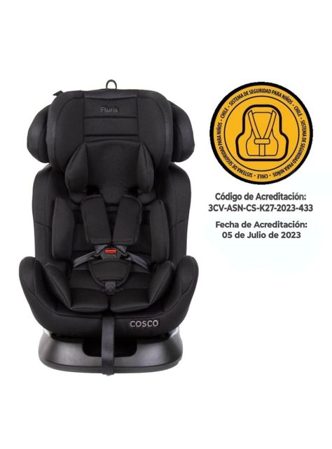 Silla Auto Convertible Pluris Black-1