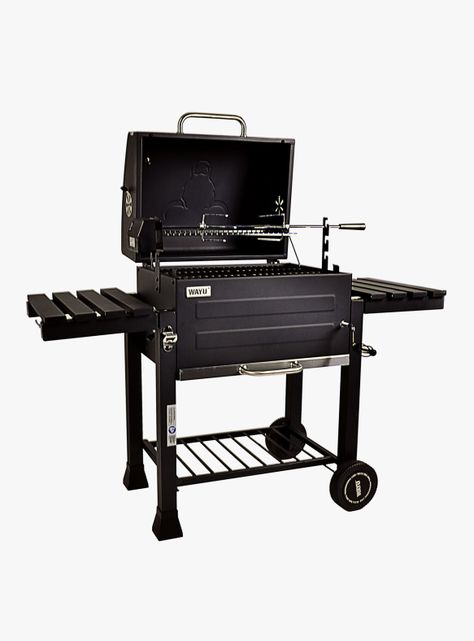 Parrilla a Carbón con Spiedo Negro-0