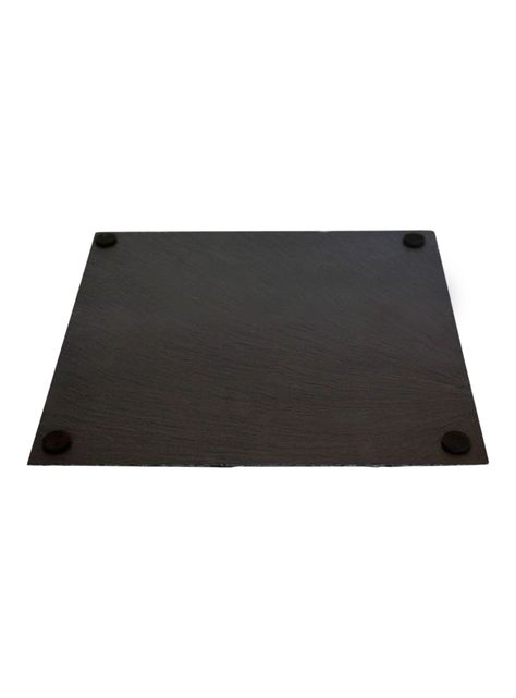Plato Cuadrado Piedra Pizarra 25x25 cm-1