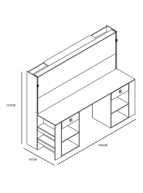 Cama Plegable Horizontal 1 Plaza Las Vegas-1