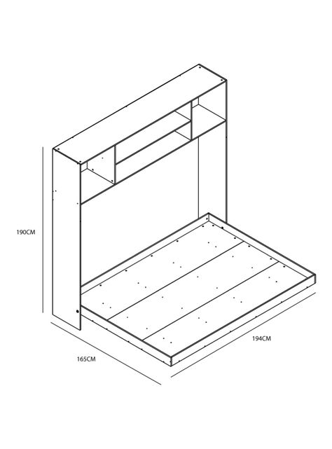 Cama Plegable Horizontal Dallas 2 Plazas-1
